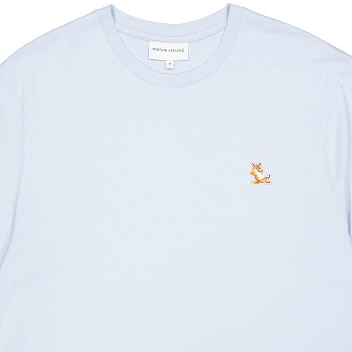 Chillax Fox Patch Regular Tee Sky Blue