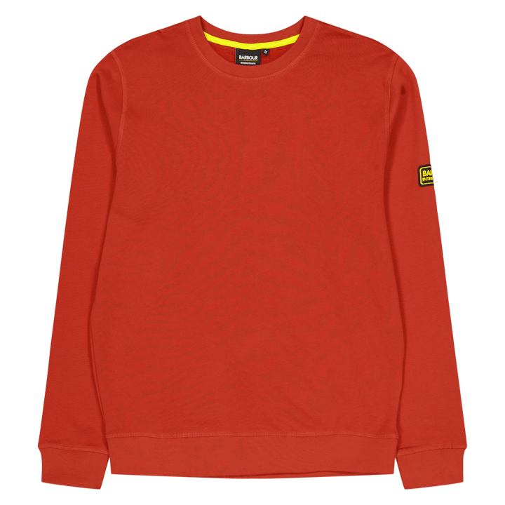 Sweat Barbour B.intl Racer Badge Re12 Iron Ore