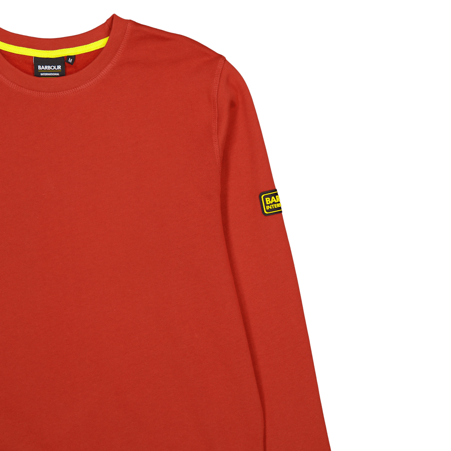 Sweat Barbour B.intl Racer Badge Re12 Iron Ore