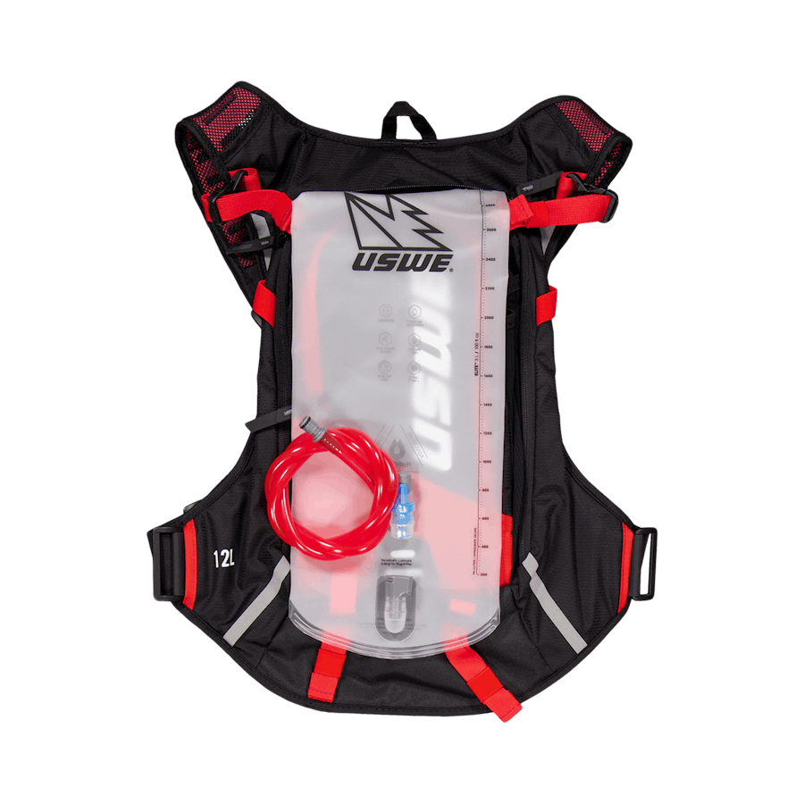 Mtb Hydro 12l Hydration Pack musta/uswe punainen