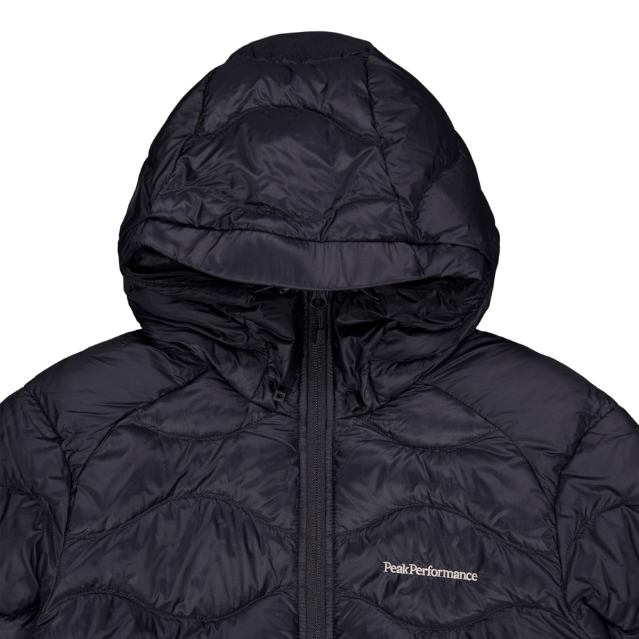 W Helium Down Hood Jacket Black