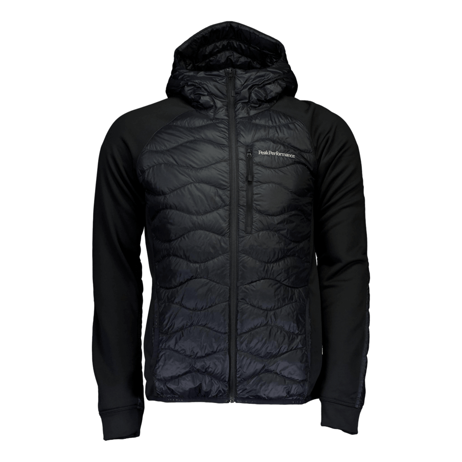 M HELIUM DOWN HYBRID HOOD JACKET BLACK
