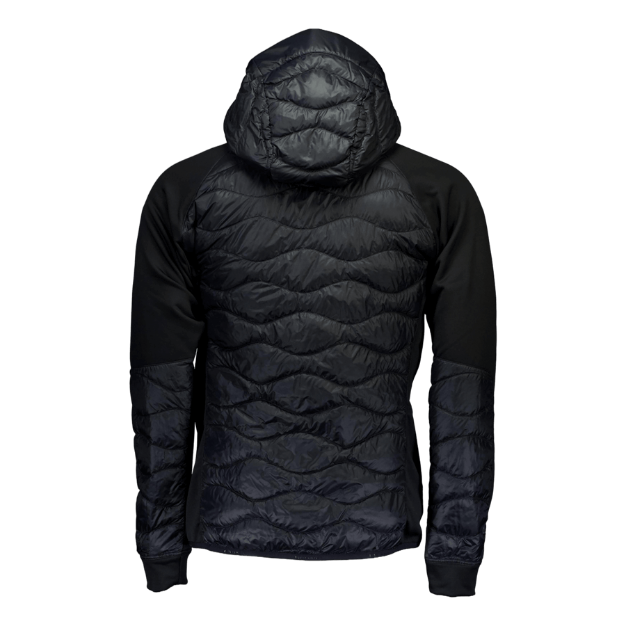 M HELIUM DOWN HYBRID HOOD JACKET BLACK