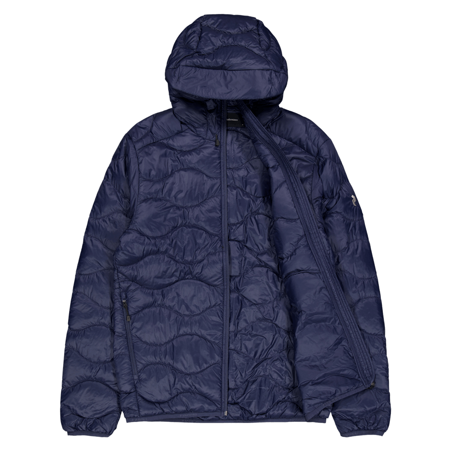 M Helium Down Hood Jacket Blue Shadow