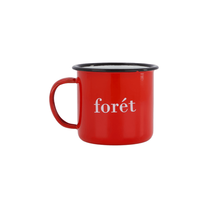 Tazza smaltata a forma di fagiolo rosso