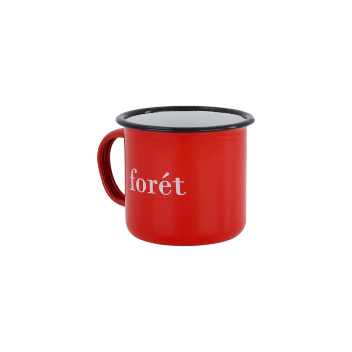 Tazza smaltata a forma di fagiolo rosso