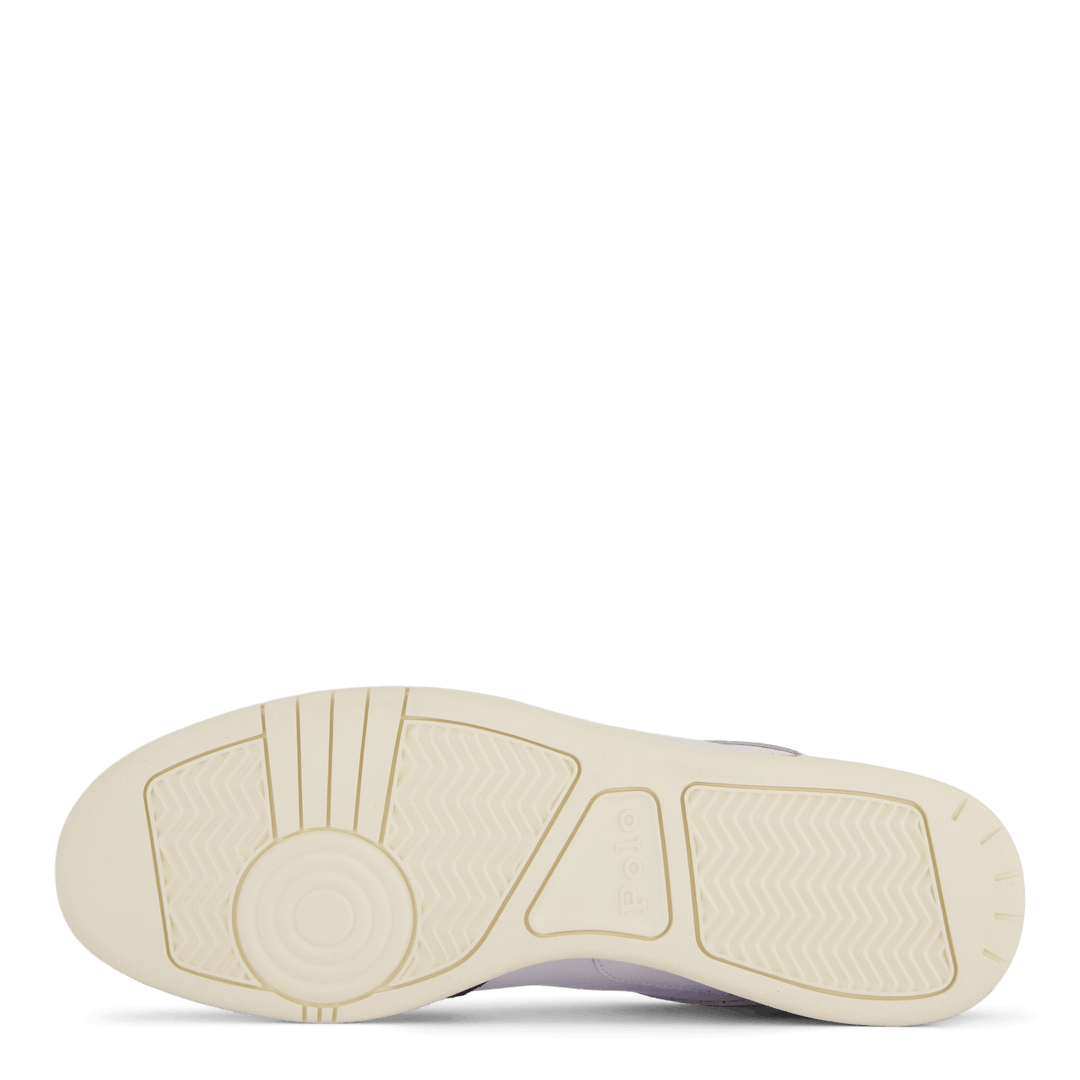 Court Leather-Suede Sneaker White / Wine / Gold
