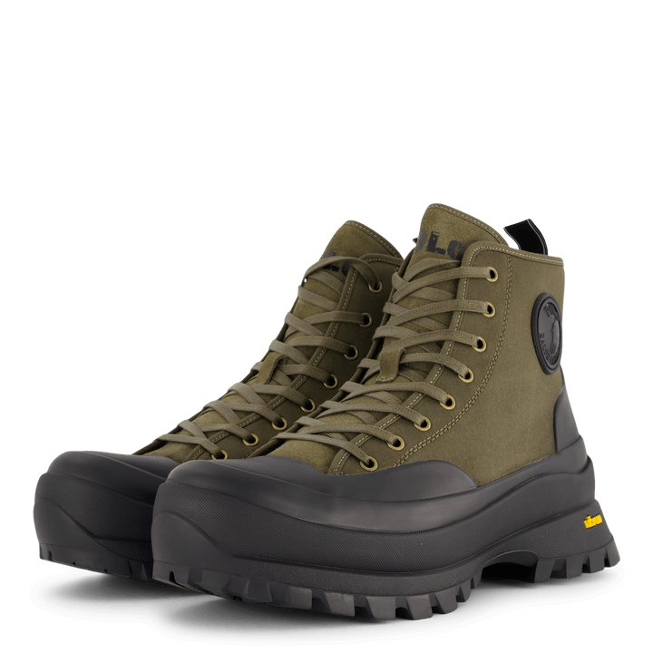 Armin vahattu Twill Sneaker Boot Canopy Olv