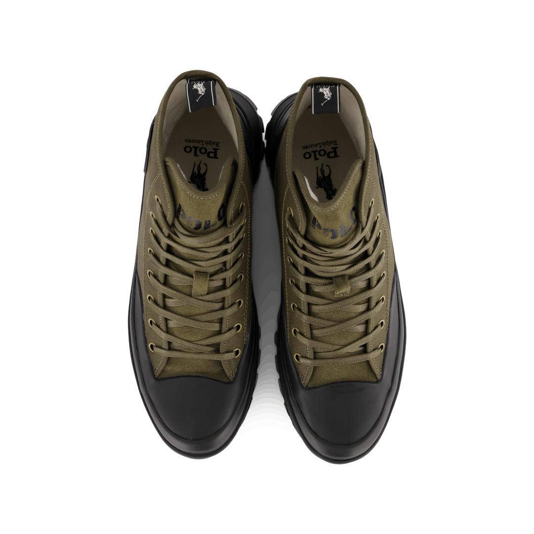 Armin vahattu Twill Sneaker Boot Canopy Olv