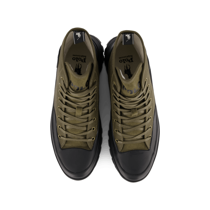 Armin vahattu Twill Sneaker Boot Canopy Olv