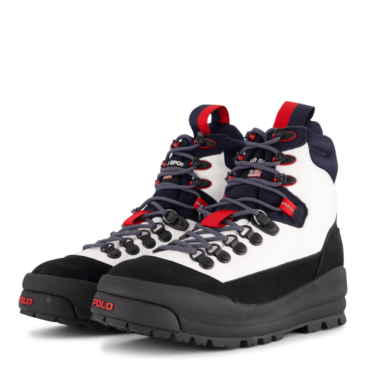 Polo Sport Hiker Leather Boot White / Navy / Red