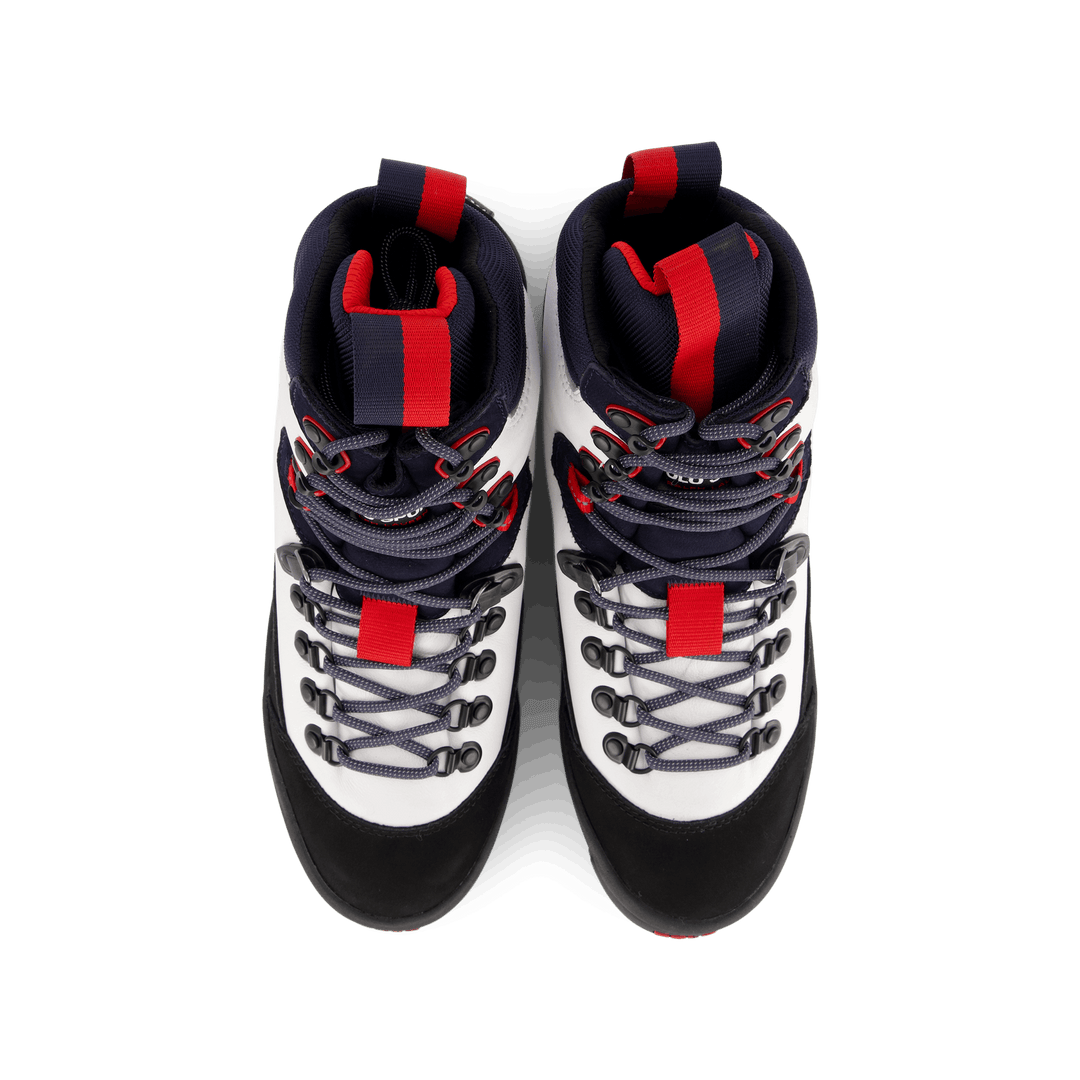 Polo Sport Hiker Leather Boot White / Navy / Red