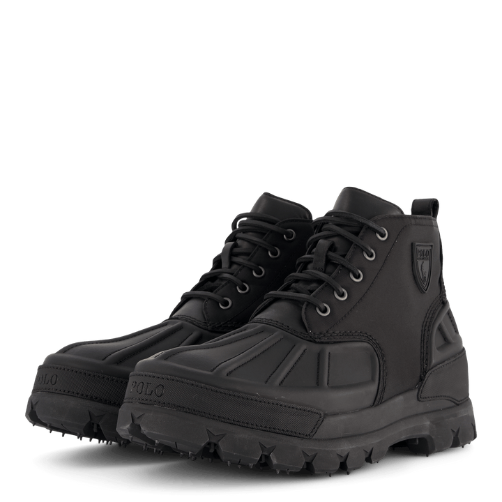 Oslo Low Oxford & Leather Boot Black