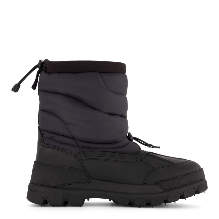 Bottes matelassées Oslo en ripstop et cuir noir
