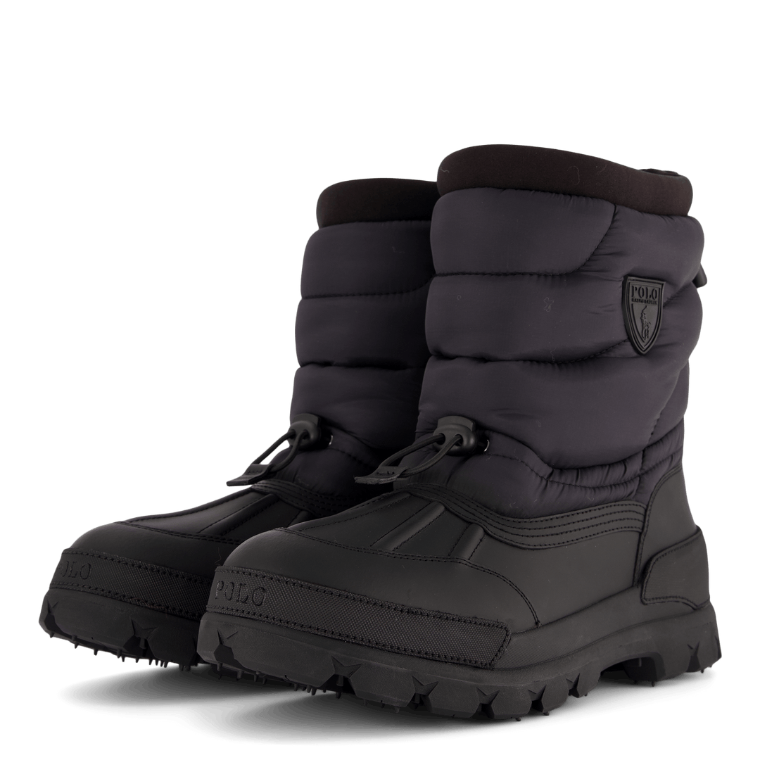 Bottes matelassées Oslo en ripstop et cuir noir