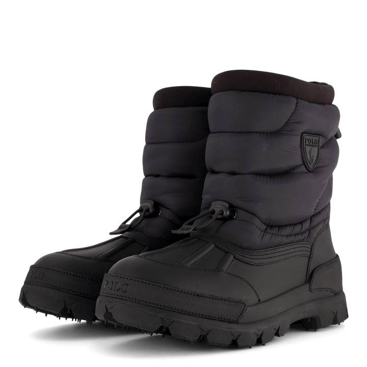 Bottes matelassées Oslo en ripstop et cuir noir