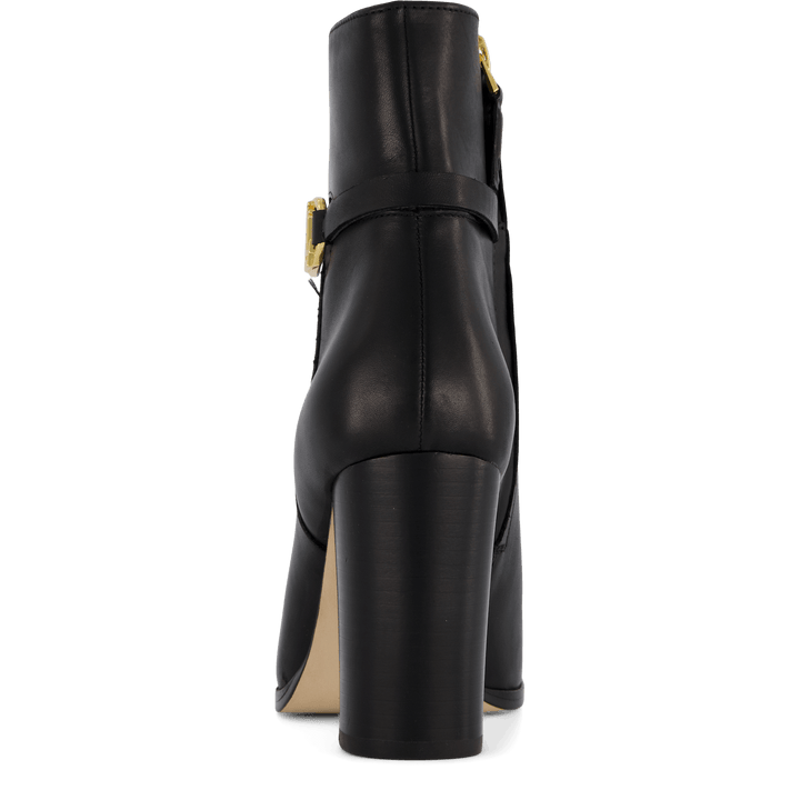 Maxie Burnished Leather Bootie Black