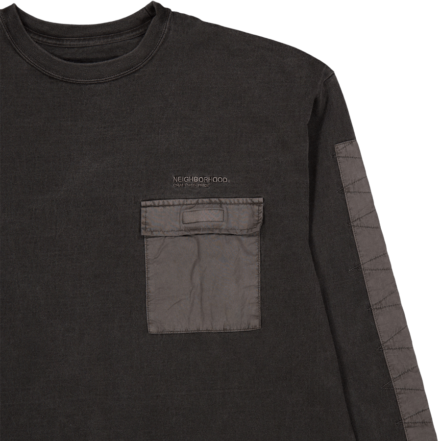 Design Pigment Dyed Crewneck L Black