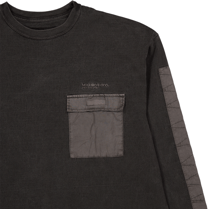 Design Pigment Dyed Crewneck L Black