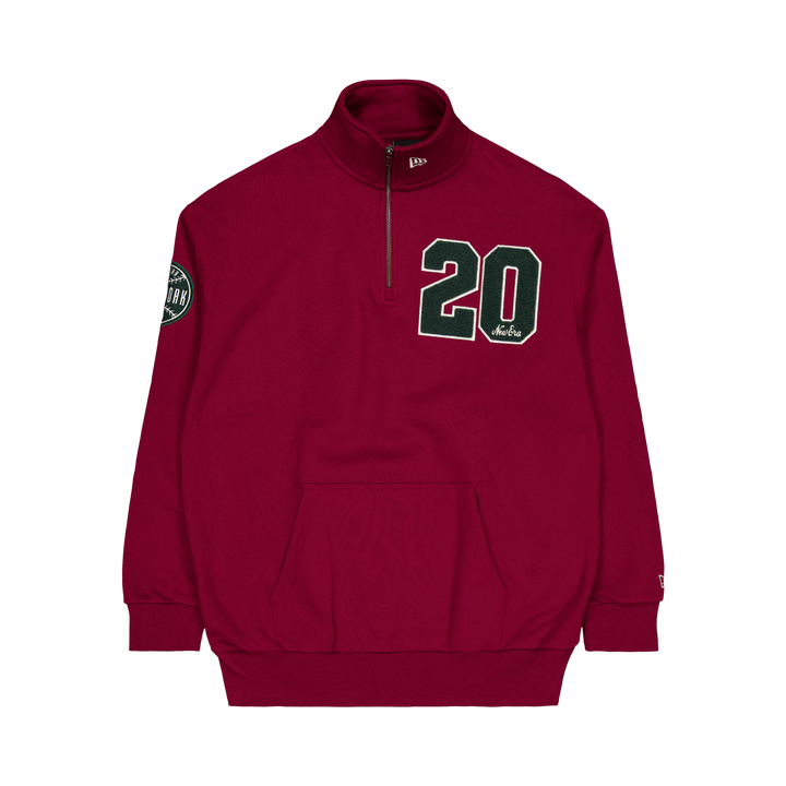 Ne Lifestyle Quarter Zip Newe Punane