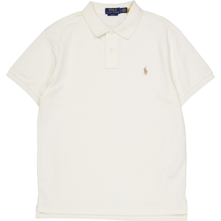 Polo Ralph Lauren Slim Fit Mesh Polo Shirt Parchment