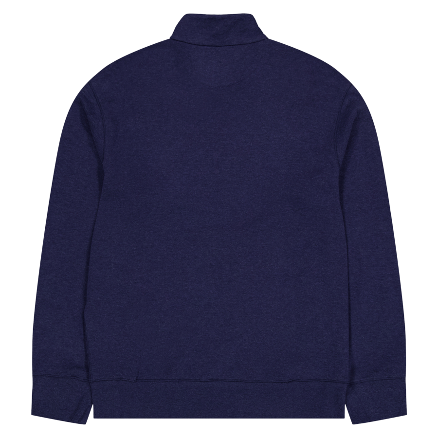 Pullover Luxury Jersey Quarter-Zip Spring Navy Heather