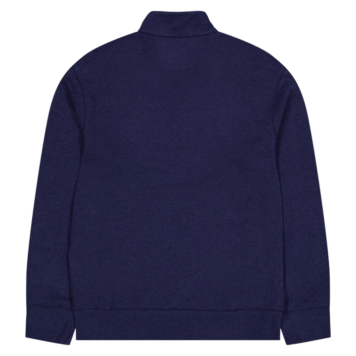 Pullover Luxury Jersey Quarter-Zip Spring Navy Heather