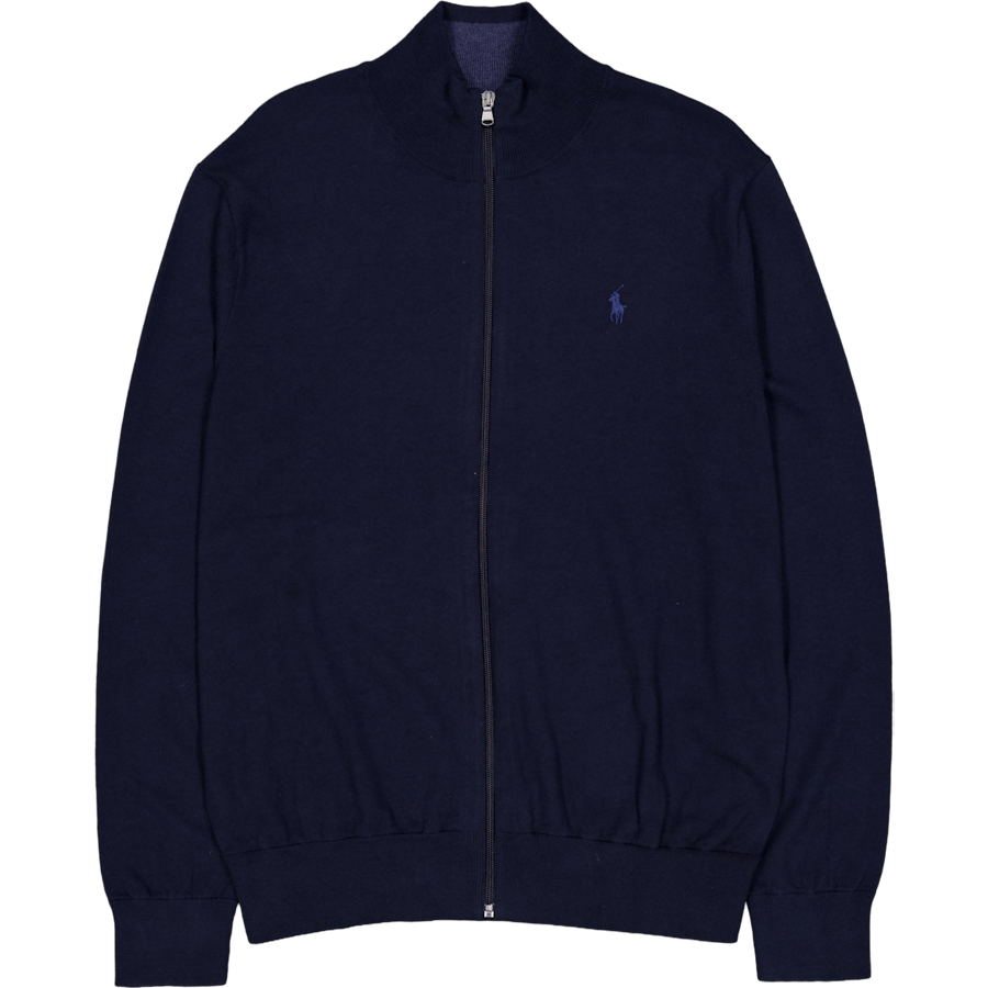 Polo Ralph Lauren Cotton Full Zip Sweater Hunter
