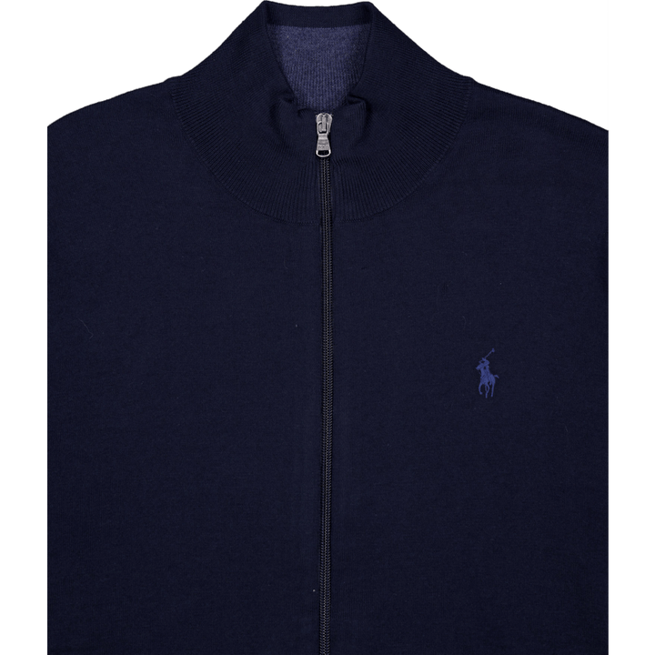 Polo Ralph Lauren Cotton Full Zip Sweater Hunter