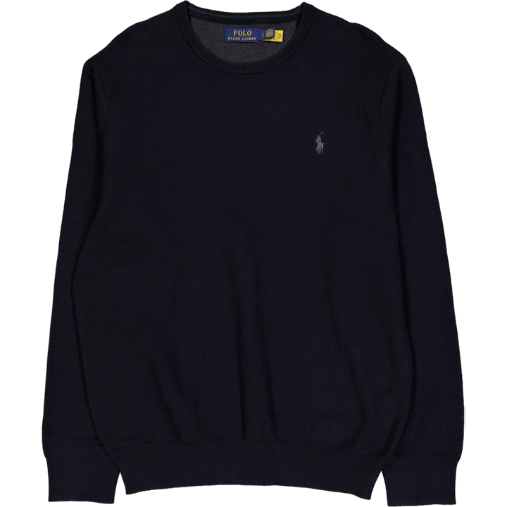 Polo Ralph Lauren Texturierte Baumwolle mit Rundhalsausschnitt Sweat Polo