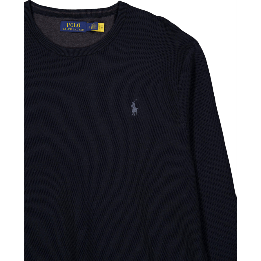 Polo Ralph Lauren Texturierte Baumwolle mit Rundhalsausschnitt Sweat Polo