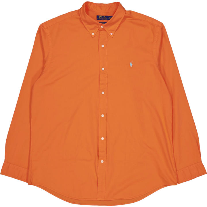 Polo Ralph Lauren Custom Fit Twill Hemd Sommer Koralle