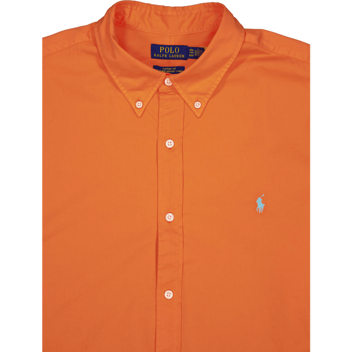 Polo Ralph Lauren Custom Fit Twill Hemd Sommer Koralle