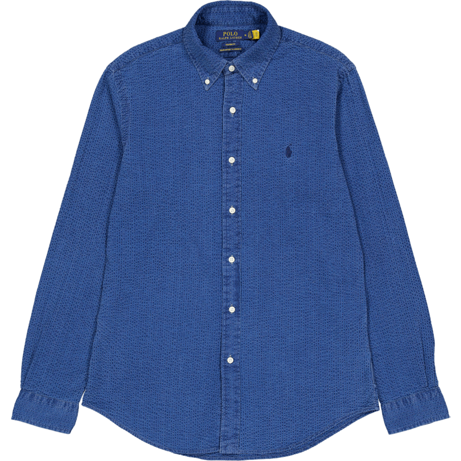 Polo Ralph Lauren Custom Fit Seersucker Shirt Dark Indigo