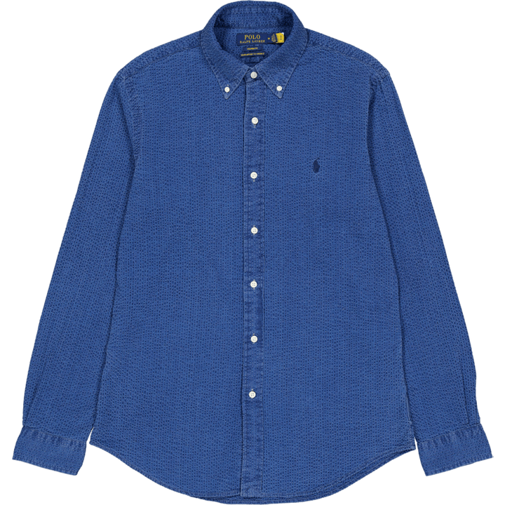 Polo Ralph Lauren Custom Fit Seersucker Shirt Dark Indigo