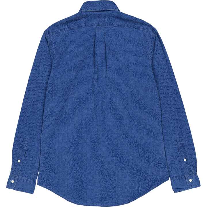 Polo Ralph Lauren Custom Fit Seersucker Shirt Dark Indigo