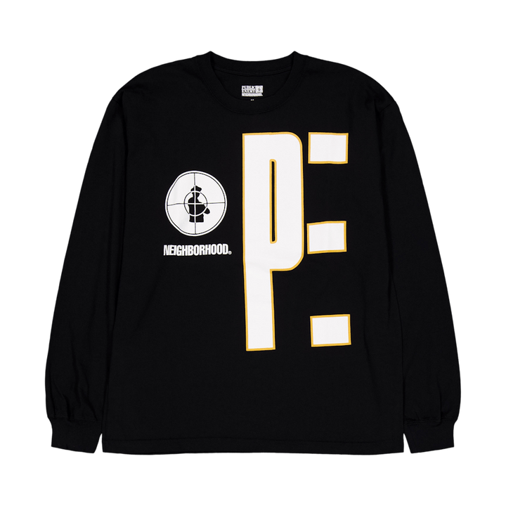 Nh X Public Enemy . Tee Ls-1 Black