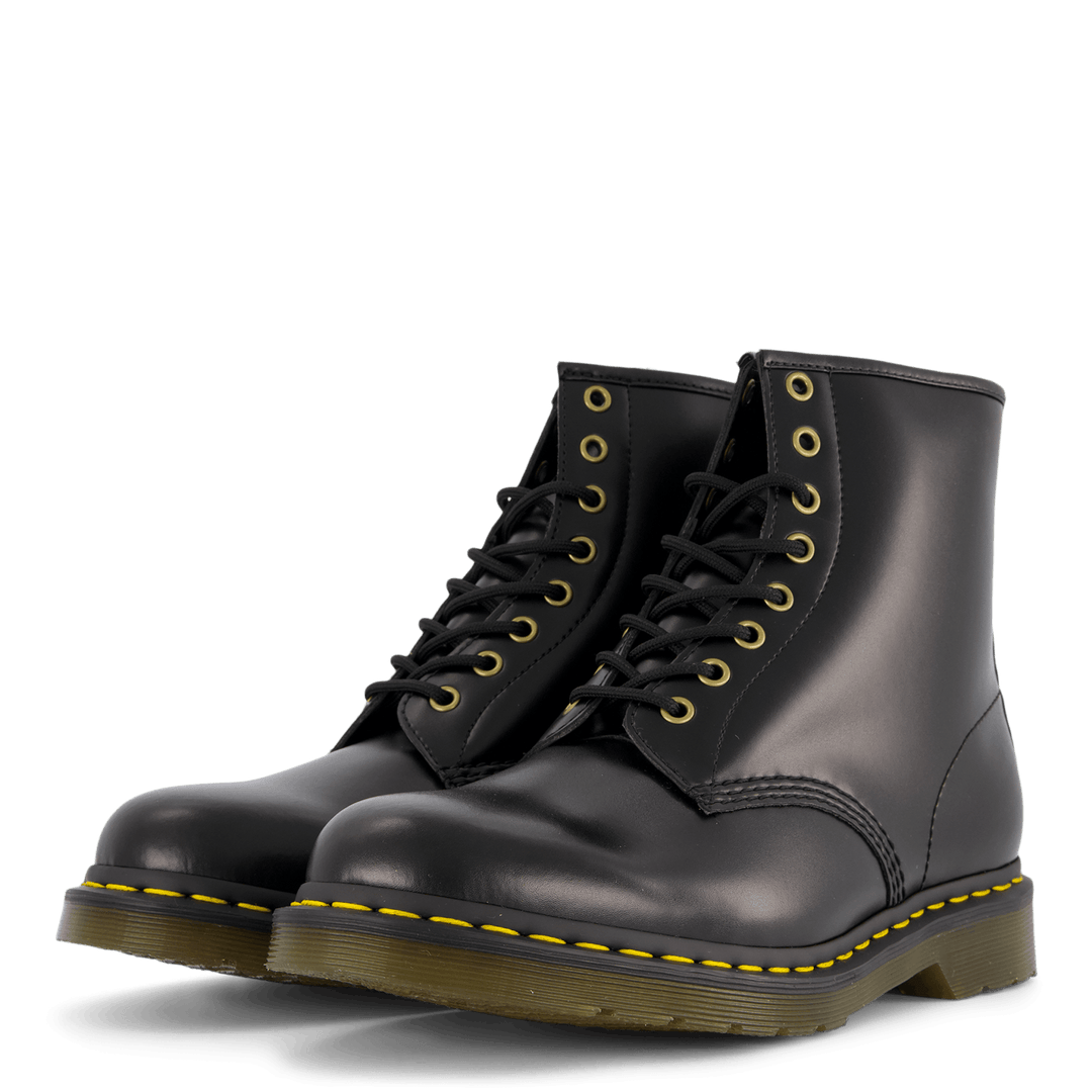 Vegan 1460 Black Norfolk Flat & Black Bor