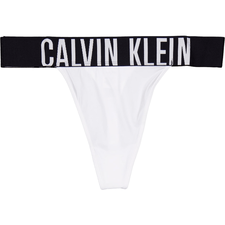 High Leg Thong White