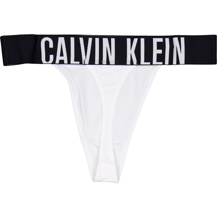 High Leg Thong White