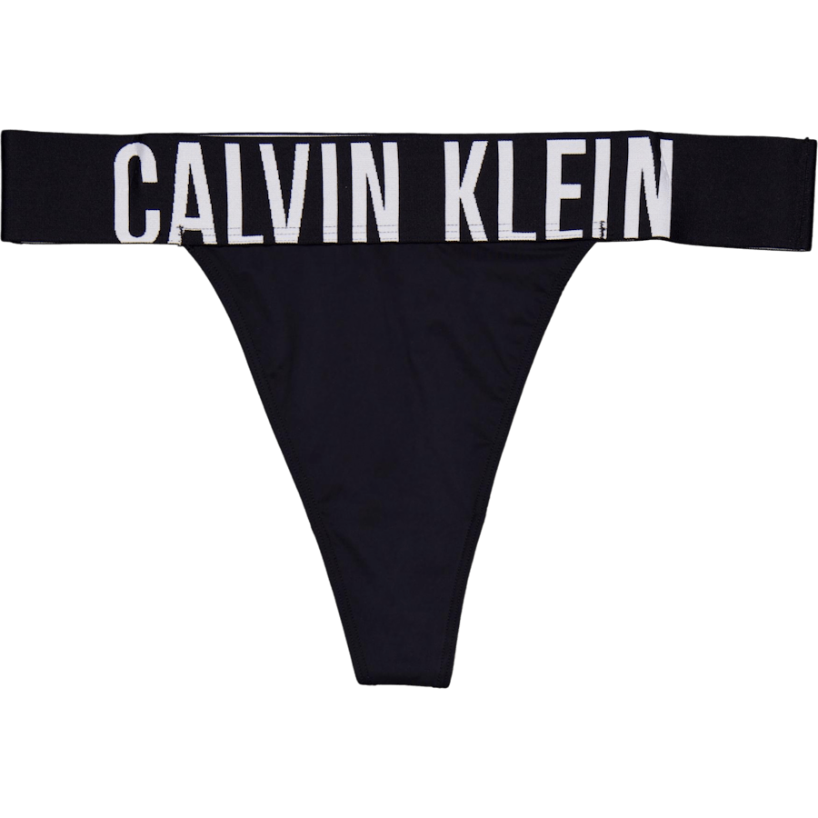 High Leg Thong Black