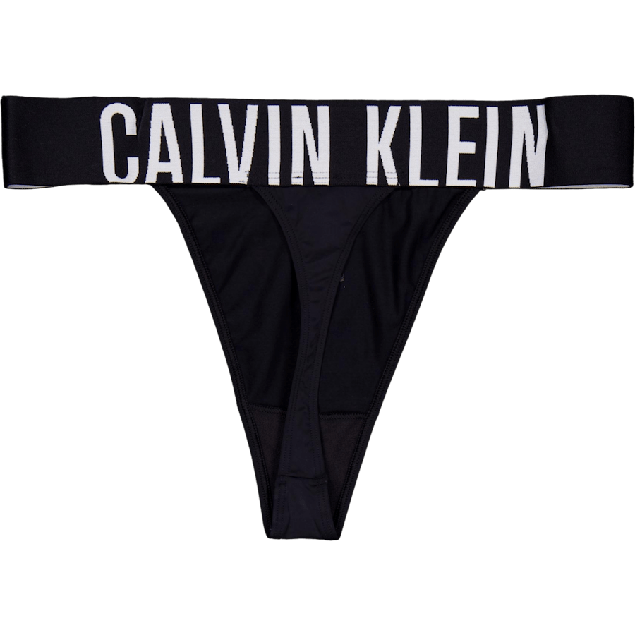 High Leg Thong Black