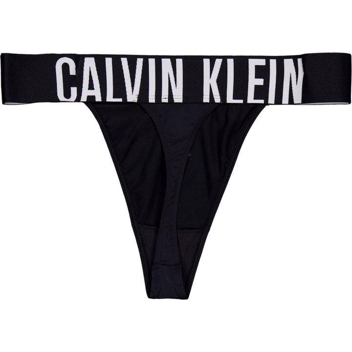 High Leg Thong Black