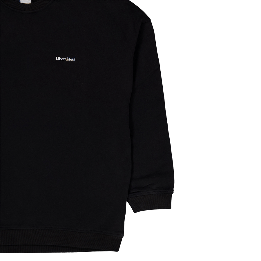 Pull ras du cou matelassé en polaire de coton noir