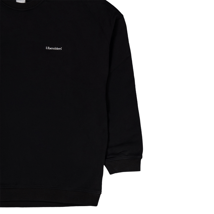 Pull ras du cou matelassé en polaire de coton noir