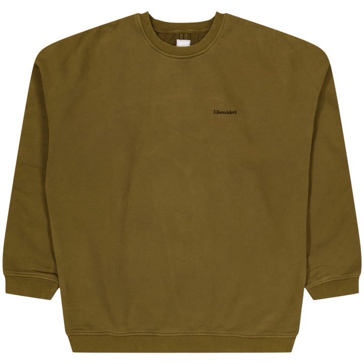 Pull ras du cou matelassé en molleton de coton olive