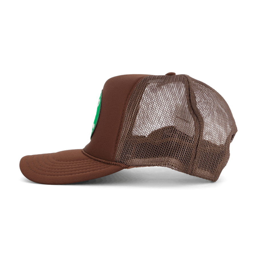 Eagle Logo Trucker Kappe Braun