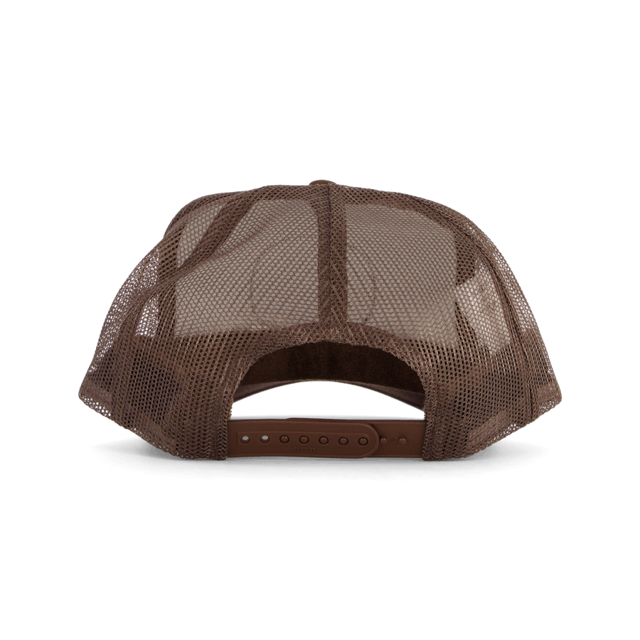 Eagle Logo Trucker Kappe Braun