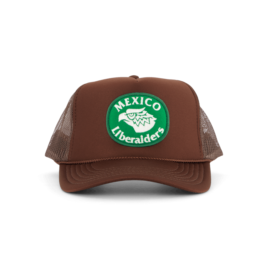 Eagle Logo Trucker Kappe Braun