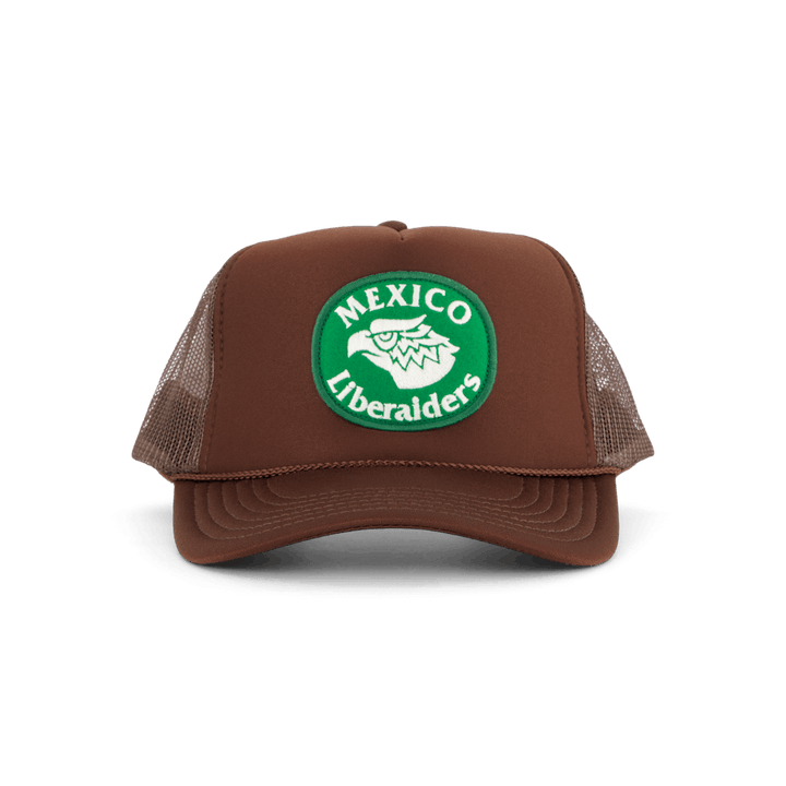 Eagle Logo Trucker Kappe Braun